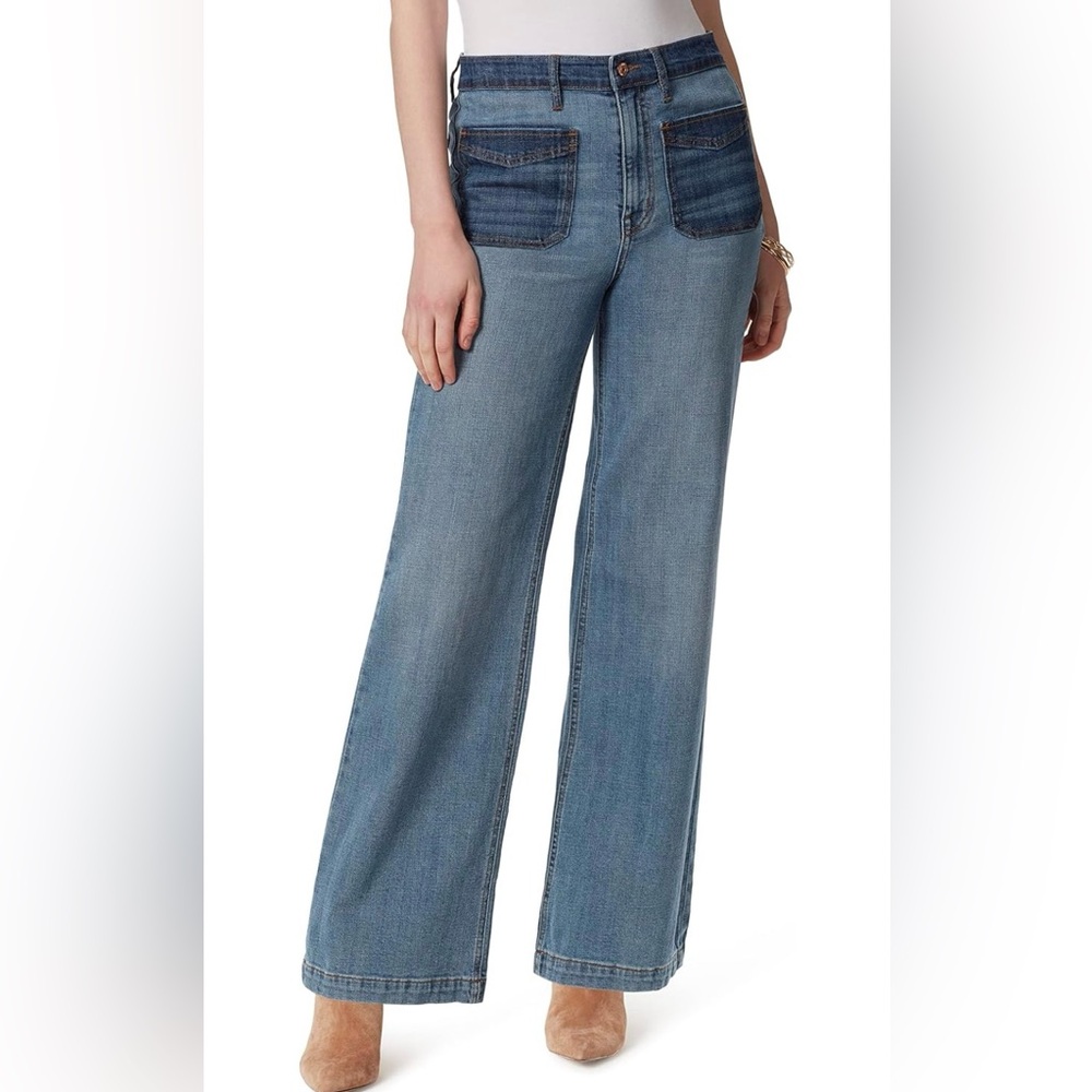 NWT Jessica Simpson Womens Denim High Rise Wide Leg Jeans size 25